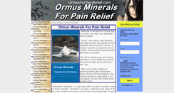 Desktop Screenshot of ormusforpainrelief.com